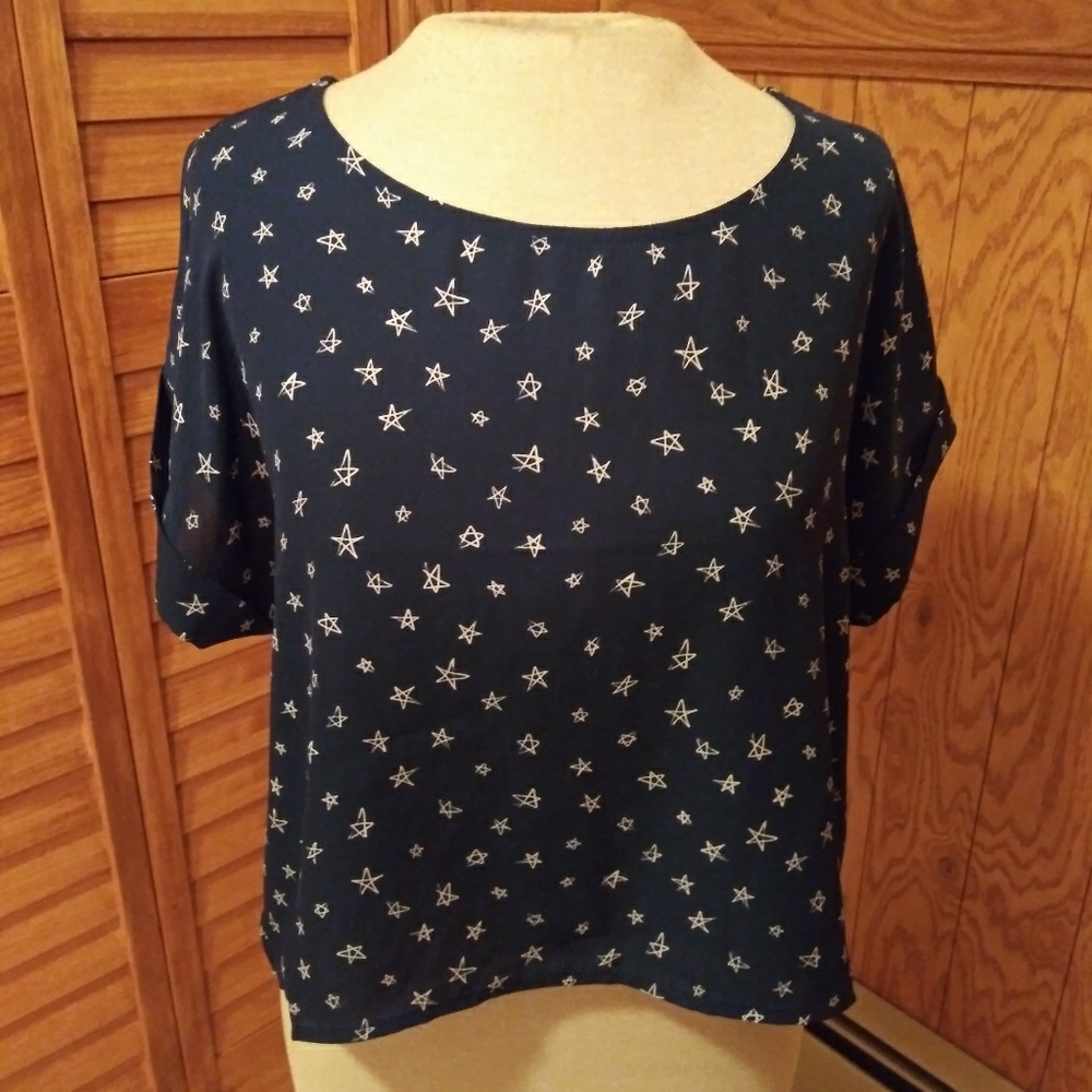 Forever 21 Navy Blue Top